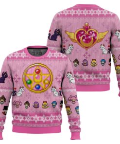 Merry Senshi Sailor Moon Ugly Christmas Sweater 2 Merry Senshi Sailor Moon Ugly Christmas Sweater