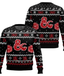 D&D Dungeons and Dragons Ugly Christmas Sweater 2 D&D Dungeons and Dragons Ugly Christmas Sweater