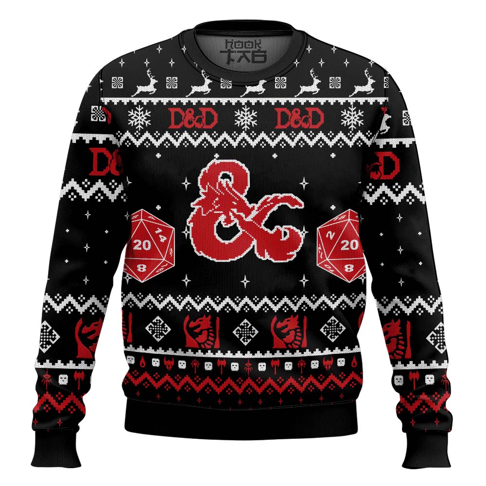 PML0908240461mk2.jpg D&D Dungeons and Dragons Ugly Christmas Sweater