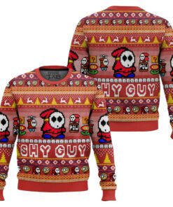 Shy Guy Mario Bros Ugly Christmas Sweater