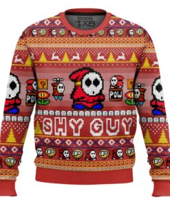 Shy Guy Mario Bros Ugly Christmas Sweater