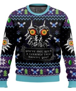 You Met With a Terrible Fate Majora?s Mask Zelda Ugly Christmas Sweater
