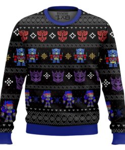 Xmas in Disguise Transformers Ugly Christmas Sweater