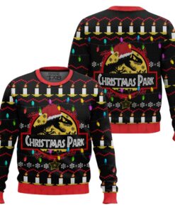 Christmas Park Jurassic Park Ugly Christmas Sweater 2 Christmas Park Jurassic Park Ugly Christmas Sweater
