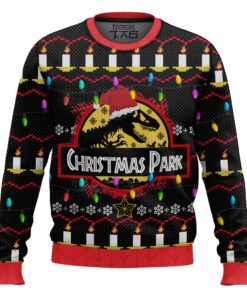 Christmas Park Jurassic Park Ugly Christmas Sweater