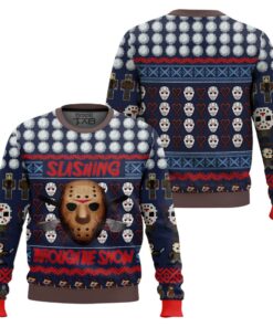 Jason Vorhees Friday the 13th Ugly Christmas Sweater 2 Jason Vorhees Friday the 13th Ugly Christmas Sweater