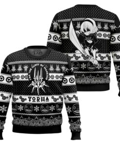Game of Yorha Nier Automata Ugly Christmas Sweater 2 Game of Yorha Nier Automata Ugly Christmas Sweater
