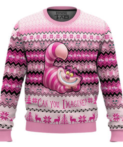 Cheshire Cat Alice in Wonderland Ugly Christmas Sweater