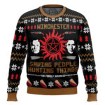 Christmas with the Winchesters Supernatural Ugly Christmas Sweater