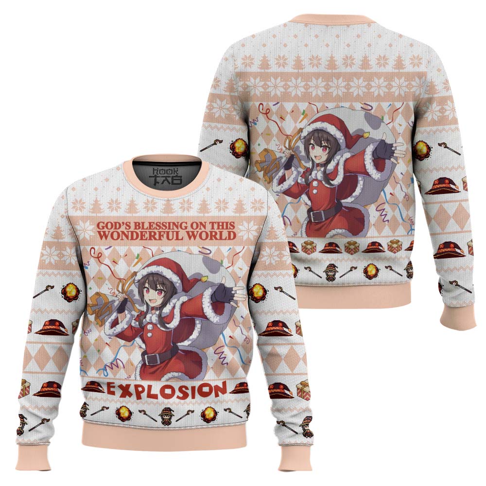 PML0908240941mk1.jpg God's Blessing on this Wonderful World Explosion KonoSuba Ugly Christmas Sweater