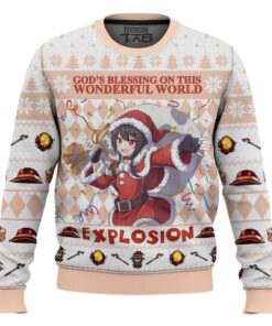 God's Blessing on this Wonderful World Explosion KonoSuba Ugly Christmas Sweater