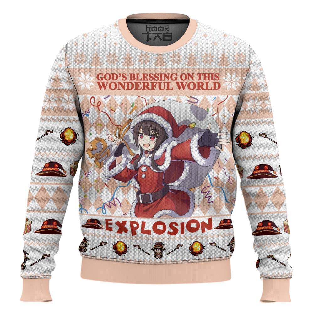 PML0908240941mk2.jpg God's Blessing on this Wonderful World Explosion KonoSuba Ugly Christmas Sweater