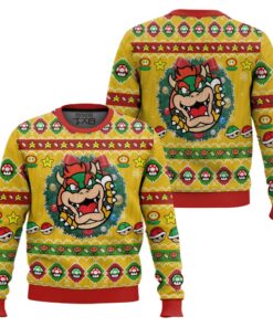 Bowser Mario Bros Ugly Christmas Sweater 2 Bowser Mario Bros Ugly Christmas Sweater