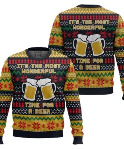 It's The Most Wonderful Time For A Beer Parody Ugly Christmas Sweater 2 It's The Most Wonderful Time For A Beer Parody Ugly Christmas Sweater