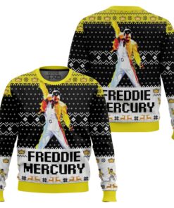 Freddie Mercury Queen Ugly Christmas Sweater 2 Freddie Mercury Queen Ugly Christmas Sweater