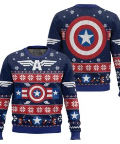 Winter Soldier Captain America Marvel Ugly Christmas Sweater 2 Winter Soldier Captain America Marvel Ugly Christmas Sweater
