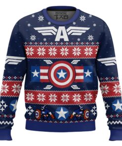 Winter Soldier Captain America Marvel Ugly Christmas Sweater