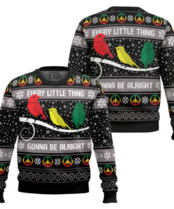 Three Little Birds Bob Marley Ugly Christmas Sweater 2 Three Little Birds Bob Marley Ugly Christmas Sweater