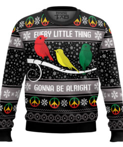 Three Little Birds Bob Marley Ugly Christmas Sweater