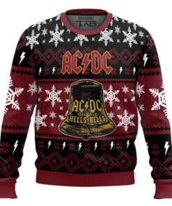 Hells Bells ACDC Ugly Christmas Sweater