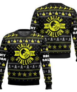 Italian Stallion Balboa Rocky Ugly Christmas Sweater 2 Italian Stallion Balboa Rocky Ugly Christmas Sweater