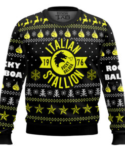 Italian Stallion Balboa Rocky Ugly Christmas Sweater