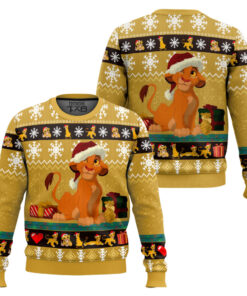 Young Simba The Lion King Ugly Christmas Sweater 2 Young Simba The Lion King Ugly Christmas Sweater