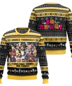 Brace Yourself Konosuba Ugly Christmas Sweater