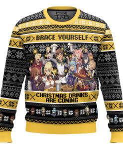 Brace Yourself Konosuba Ugly Christmas Sweater