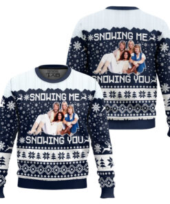 Snowing Me Snowing You ABBA Ugly Christmas Sweater