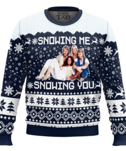 Snowing Me Snowing You ABBA Ugly Christmas Sweater