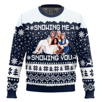 Snowing Me Snowing You ABBA Ugly Christmas Sweater