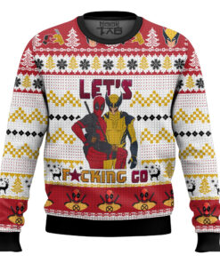 Let's Go Deadpool Wolverine Ugly Sweater