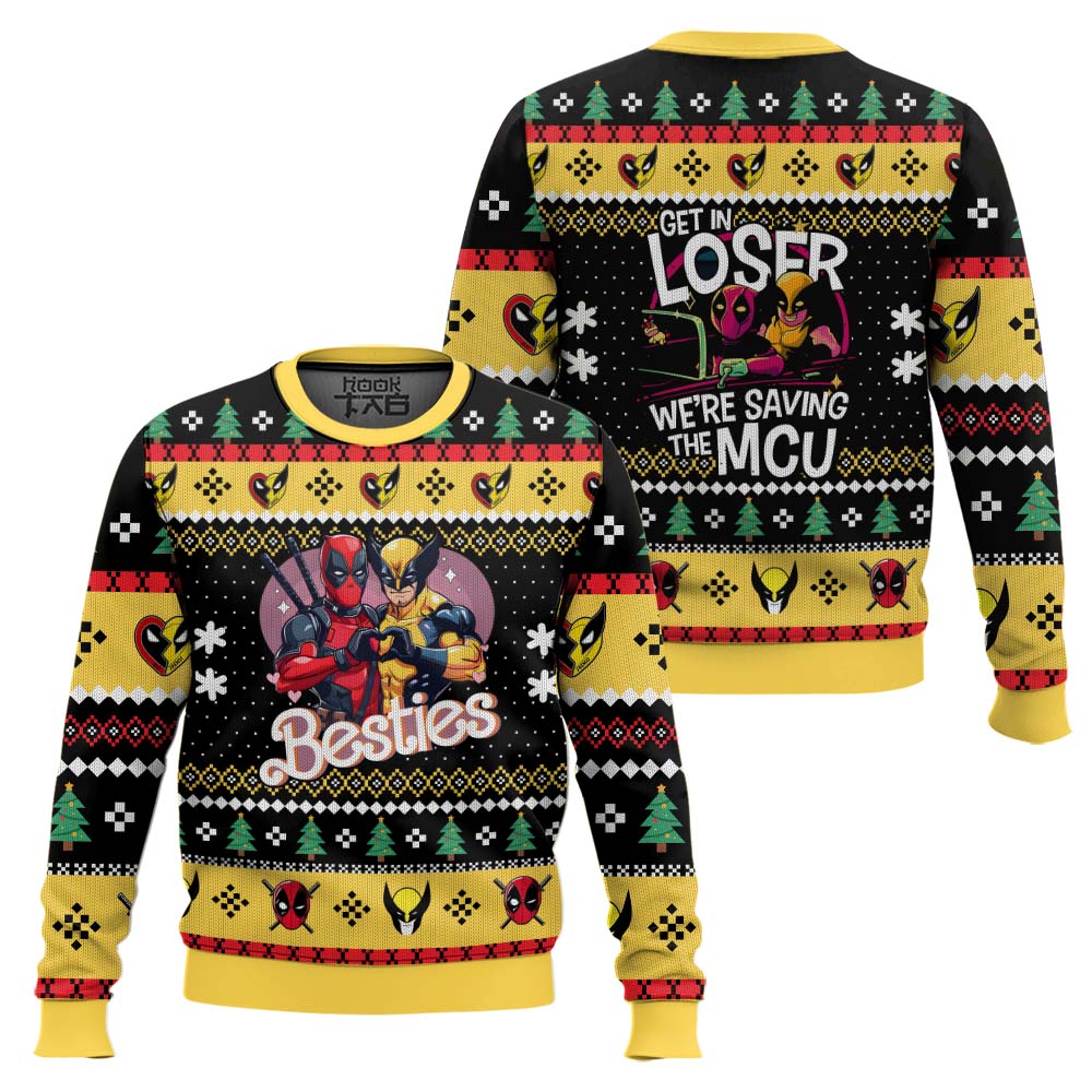 PML150824UST11VKH2mk1.jpg Get in Loser Deadpool Wolverine Ugly Sweater