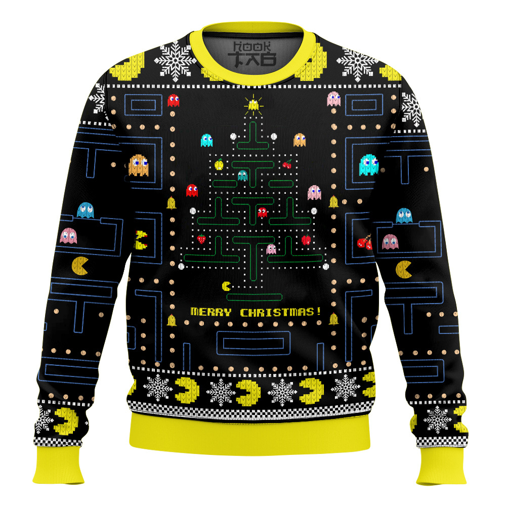 PML160824AGP1DKD-mk1.jpg 80s Arcade Game Pac-man Ugly Sweater