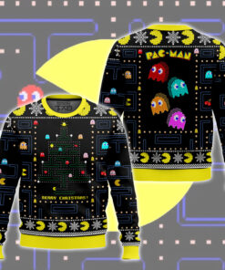 80s Arcade Game Pac-man Ugly Sweater 2 80s Arcade Game Pac-man Ugly Sweater