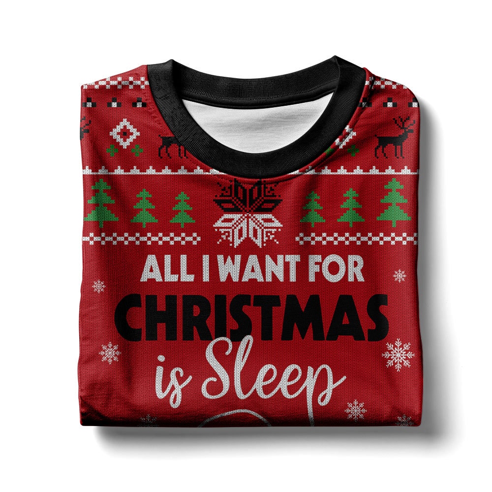 PML240924VKH1RED_mk7.jpg All I want for Christmas is Sleep Snoopy - Snoopy Ugly Sweater