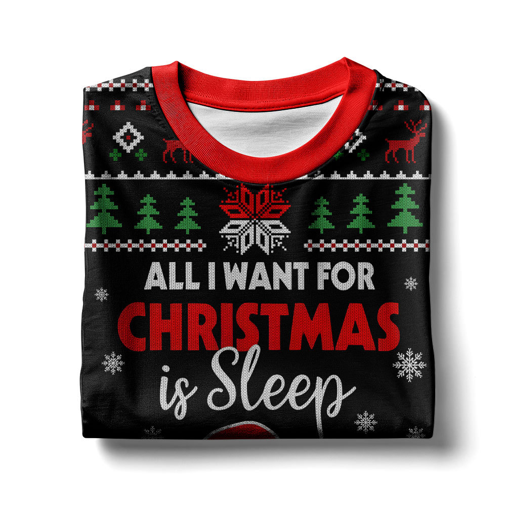 PML240924VKH1_mk7.jpg All I want for Christmas is Sleep Snoopy - Snoopy Ugly Sweater