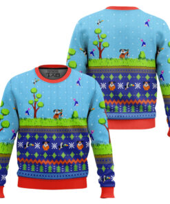 Festive Duck Hunt Ugly Christmas Sweater