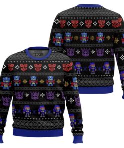 Xmas in Disguise Transformers Ugly Christmas Sweater 2 Xmas in Disguise Transformers Ugly Christmas Sweater