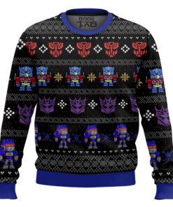 Xmas in Disguise Transformers Ugly Christmas Sweater