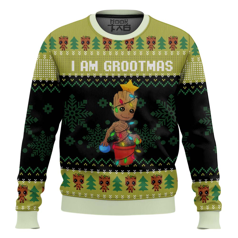 PR270923L309mk2.jpg I am Grootmas Guardians of the Galaxy Marvel Ugly Christmas Sweater