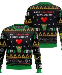 Link To My Heart Legend of Zelda Ugly Christmas Sweater