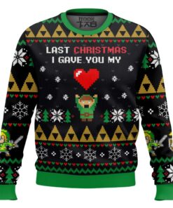 Link To My Heart Legend of Zelda Ugly Christmas Sweater