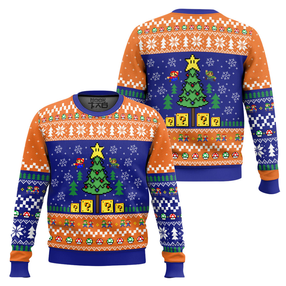 PR270923L456-mk1_x2.jpg Super Bros Christmas Super Mario Bros. Ugly Christmas Sweater