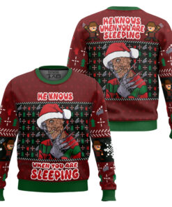 Freddy Krueger Horror Ugly Christmas Sweater