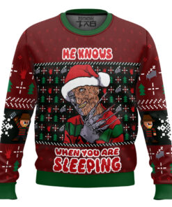 Freddy Krueger Horror Ugly Christmas Sweater
