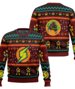Samus Metroid Ugly Christmas Sweater 2 Samus Metroid Ugly Christmas Sweater