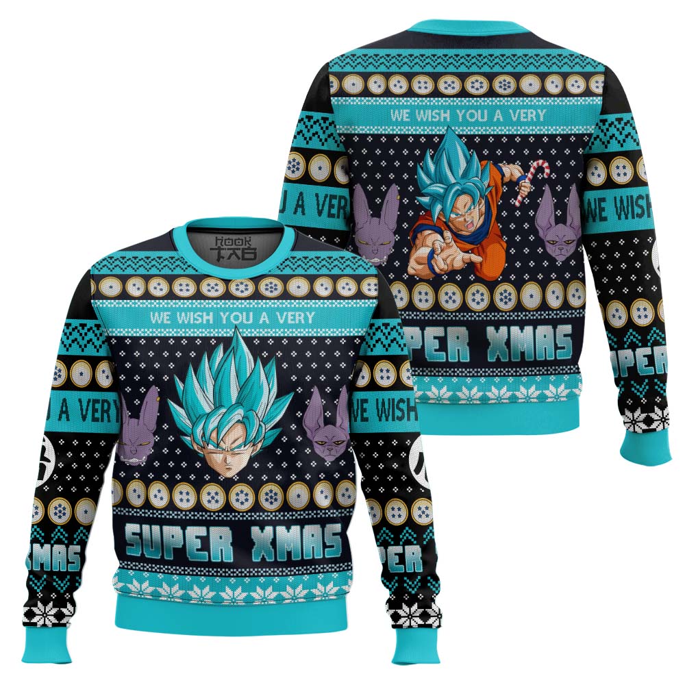 PR270923L510mk1.jpg A Very Saiyan Christmas Dragon Ball Z Ugly Christmas Sweater