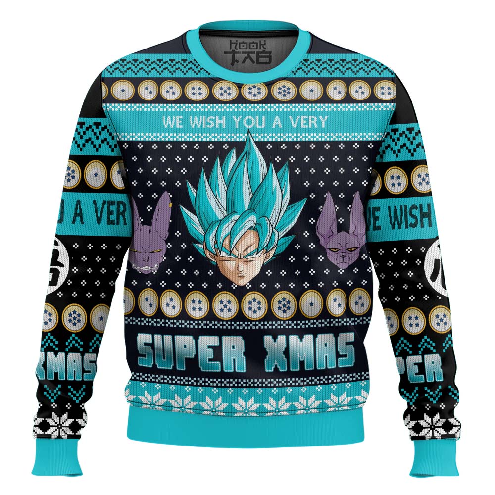 PR270923L510mk2.jpg A Very Saiyan Christmas Dragon Ball Z Ugly Christmas Sweater
